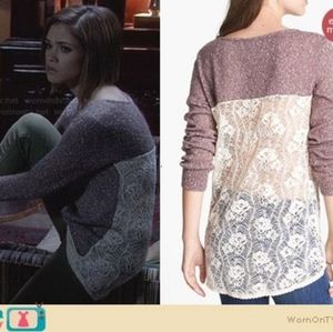Hinge crocheted Trim Sweater (Seen On Ravenwood)